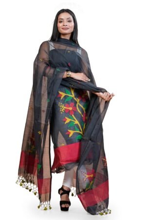 Torshiki Jamdani Work Floral Handloom Suit